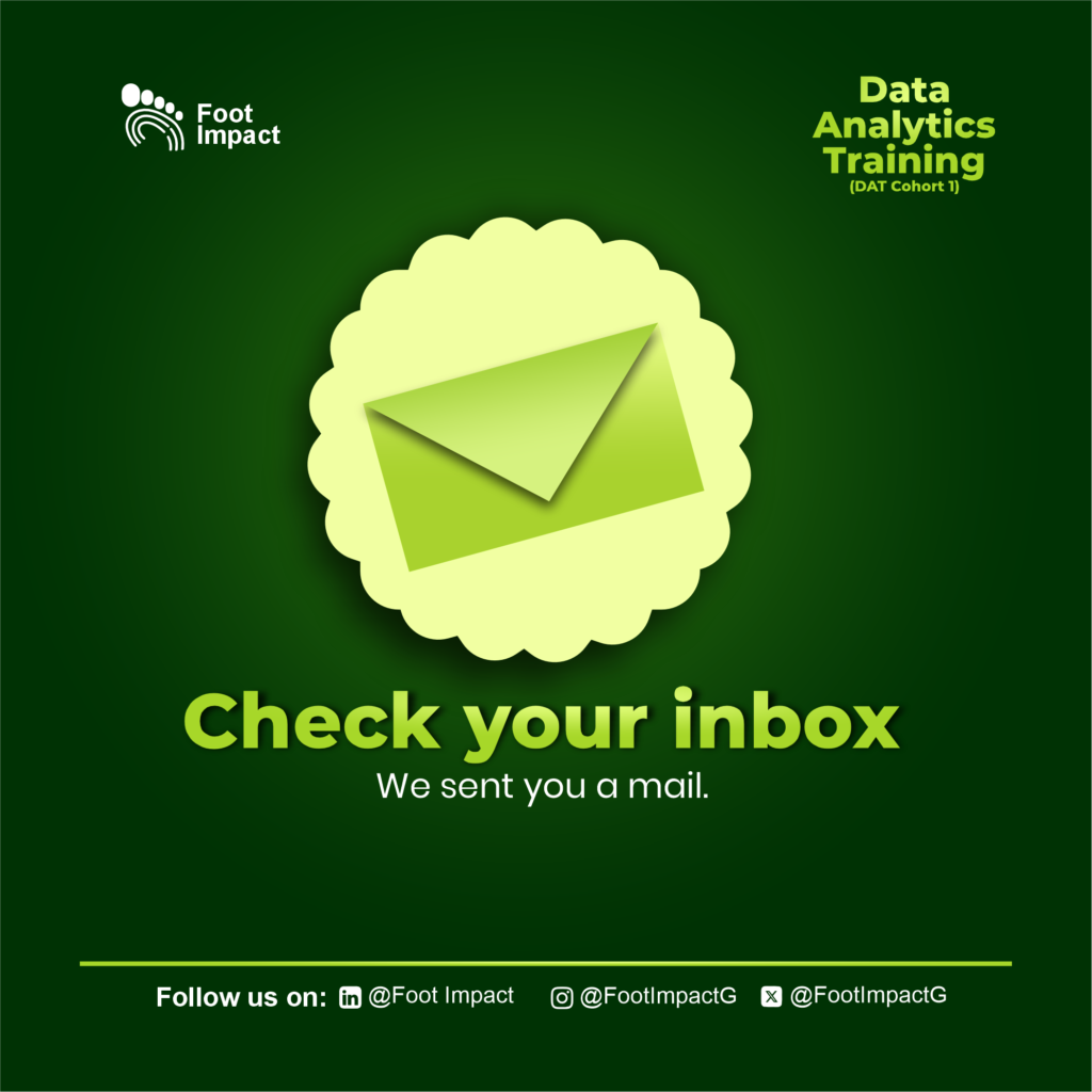 data analysis foot impact email